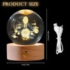 3D Solar System Crystal Ball with LED Colourful Night Light