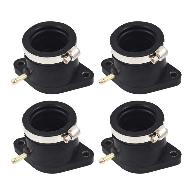 WFLNHB Carburetor Intake Boot Joint Carb Holder with Hose Clamps