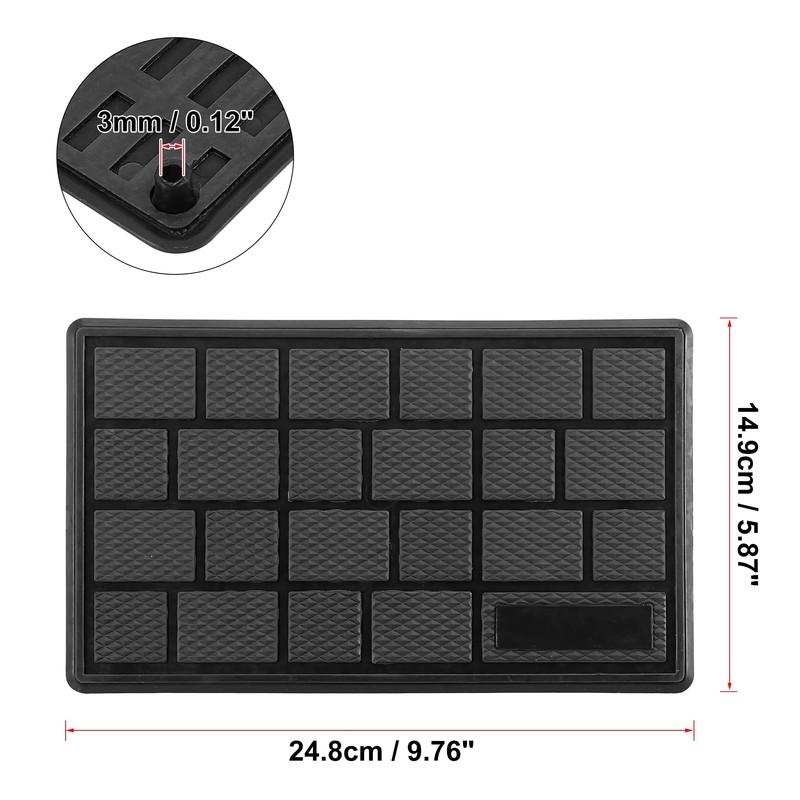 X AUTOHAUX 2pcs Universal Car Floor Mat Foot Heel Plate