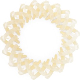 Pinza para el Cabello con Forma de Nido de Pájaro, Pinza para el Cabello Retráctil Moño o Caballo con Dientes, Expandible, Simple y Ele (Beige)