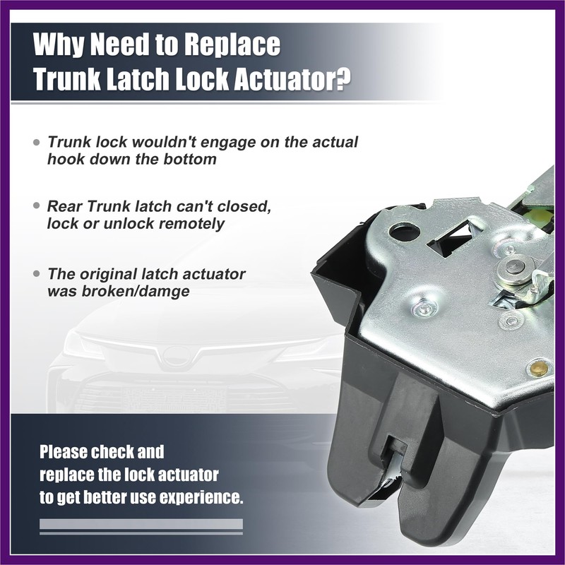 FUELHOOD Rear Door Liftgate Tailgate Lock Trunk Latch Actuator for