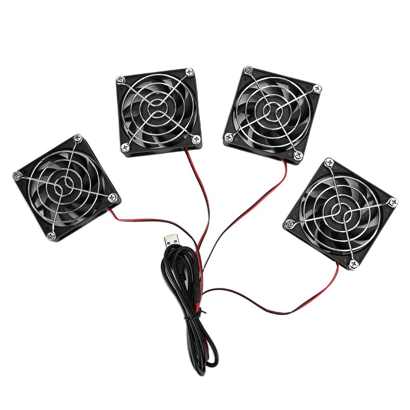 Router Cooling Fans 5V USB Power Heat Sink ABS for