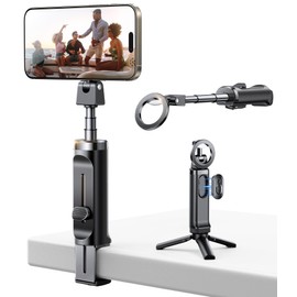 JOYROOM Selfie Stick for Smartphones, Magsafe Tripod, 360° Rotation & Aluminum Alloy Stability, Smartphone Stand, Magnetic Type, Foldable, Mobile Stick, Smartphone Photography Tripod, Lightweight