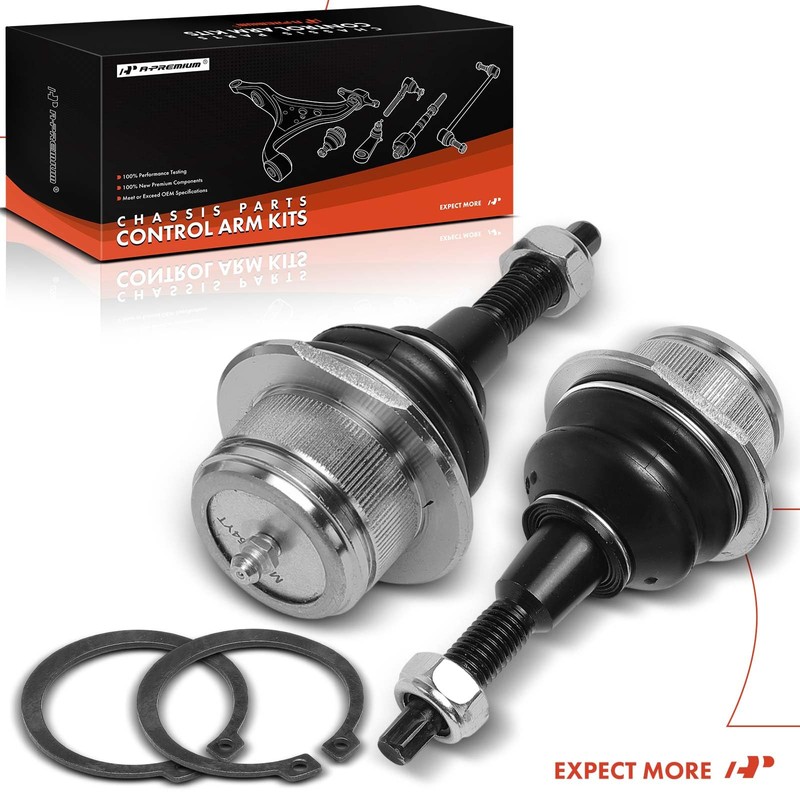 A-Premium 2 x Front Upper Ball Joint, Compatible with Ford