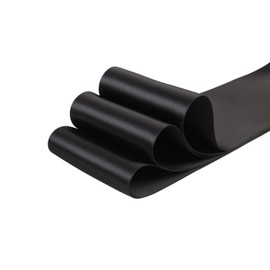 Ribbonitlux 3" wide Double Face Satin Ribbon 5 Yards (030-Black）, Set For Gift Wrapping, Party Decor, Sewing Applications, Wedding and Craft