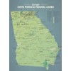 Georgia State Parks & Federal Lands Map 18x24 Poster (Natural