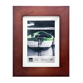kieragrace Langford Wood Frame - 5" x 7", Matted for 4" x 6" Photo, Espresso