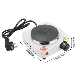 500 Watt Portable Electric Worktop Stove, Portable 500 W Burner for Electric Hob Hob Hob for Tea Coffee Kitchen Single Heating Plate Burner (EU Plug)