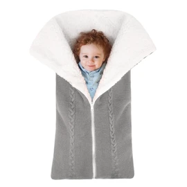 Autumn Winter Baby Warm Blanket Newborn Wrapped Sleeping Bag  Stroller Accessories Blanket