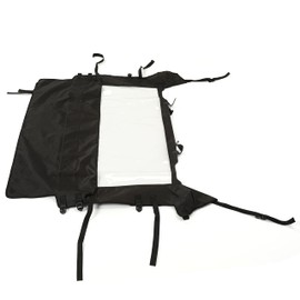 HECASA Rear Windshield Compatible with 2014-2022 Polaris RZR 900 1000 XP 4 Turbo EPS Trail Full Rear Windscreen Soft Windproof Back Cover