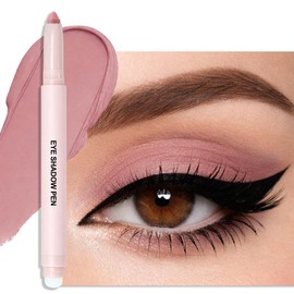 Erinde Sombra de ojos en Barra Matte, Larga Duración y Resistente al Agua | Sombra de Ojos en Barra de Doble Punta con Textura Cremosa, Maquillaje de Ojos Neutro de Alta Pigmentación,#E06