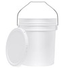 5-Gallon White Bucket Pail Container with Lid | Food Grade