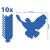 Peace Movement 10 × Stickers 45 × 36 mm, Blue