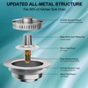 Proxima 3in1 Kitchen Sink Drain Strainer, 304 Stainless Steel Pop