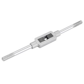 ExcInter Adjustable Tap Reamer Wrench 1 Pcs M1-M8 Silver Adjustable Tapping Handle Wrench for Holder Engineers Tap and Die Set Thread Cutting Tool