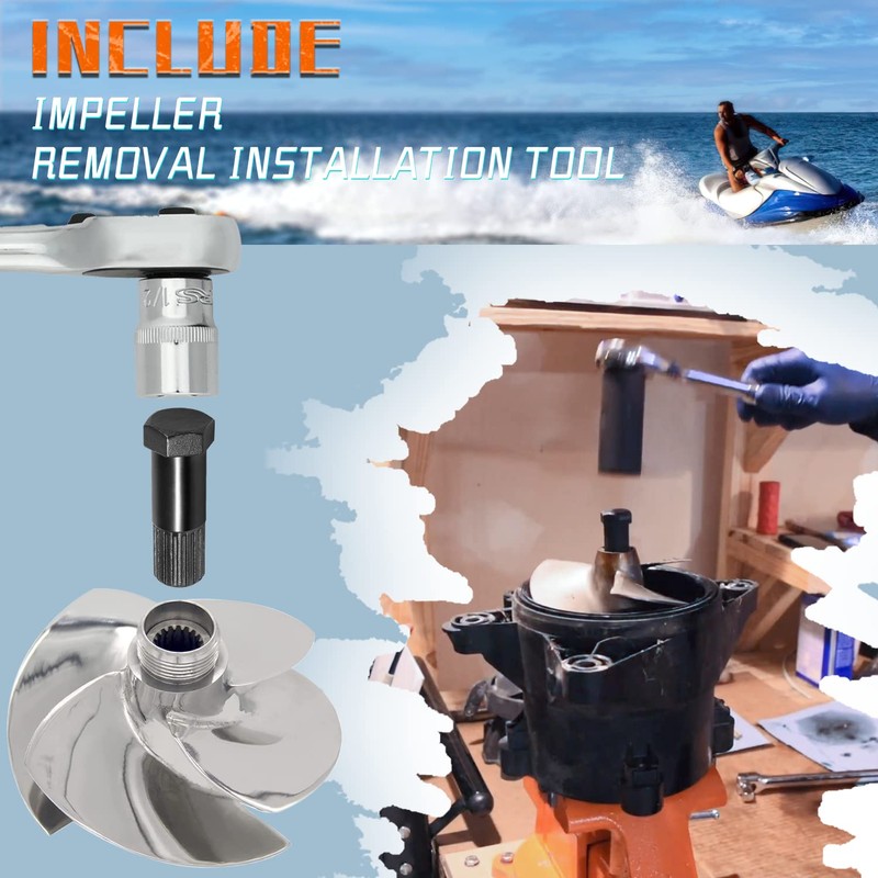 Complete Jet Pump Rebuild Kit and Impeller Removal Installation Tool