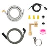 Roastove Universal Dishwasher Installation Kit,6 Ft Stainless Steel Dishwasher Hose,Burst