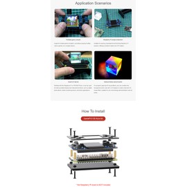 GamePi13 Game Console for Raspberry Pi with 1.3 Inch IPS Display 240 x 240 Pixels, ST7789 Driver Chip, SPI Interface, 12 Buttons, 3D Visual Effect for Retro Gaming with Prism Cube & Acrylic Case