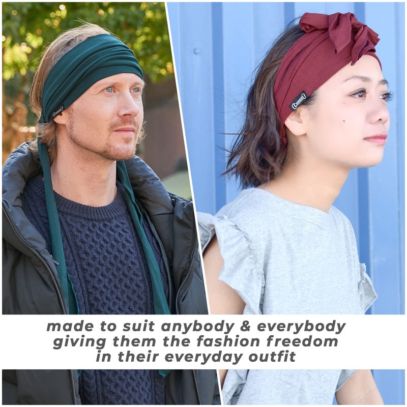 CHARM - Diadema japonesa pirata para hombre y mujer, banda