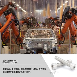 TVETE Stainless Steel Hex Head Cap Bolts Hex Head Cap Bolts Stainless Full Screws [100 Pieces] M3*10 304 Stainless Steel Hex Socket Set Screw with Knurled Corrosion Resistant Rust Proof Sturdy and