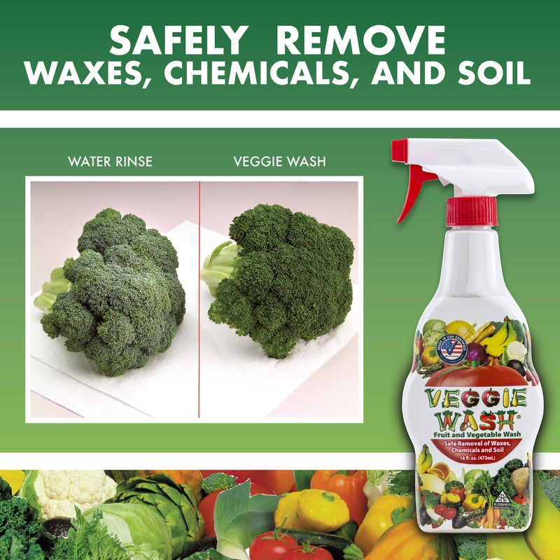 Veggie Wash Fruit and Vegetable Wash, Ideal for Cleaning Produce,