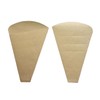 Crepe Triangle Bags, Brown Plain Perforation, Pack of 100