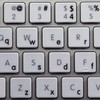 Apple English (Lower CASE) Sticker for Keyboard with Black Lettering