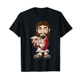 Cartoon Character With Sheep Fun Figure For Kids T-Shirt