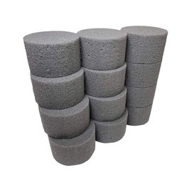 PACK OF 18 Dry Floral Foam Cylinder Round For Artificial Flowers Sweet Hampers Florist Craft Art Floristry Wedding Funeral Cemetery Grave Displays Dry Floral Foam Cylinders Round (18)