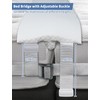 Safetect 10" Bed Bridge Gap Fillersplit, King Gap Filler for