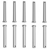 MroMax M10x70mm Flat Head Zinc-Plating Carbon Steel Round Clevis Pins