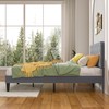 VECELO Full Size Bed Frame Premium Velvet Upholstered Platform with