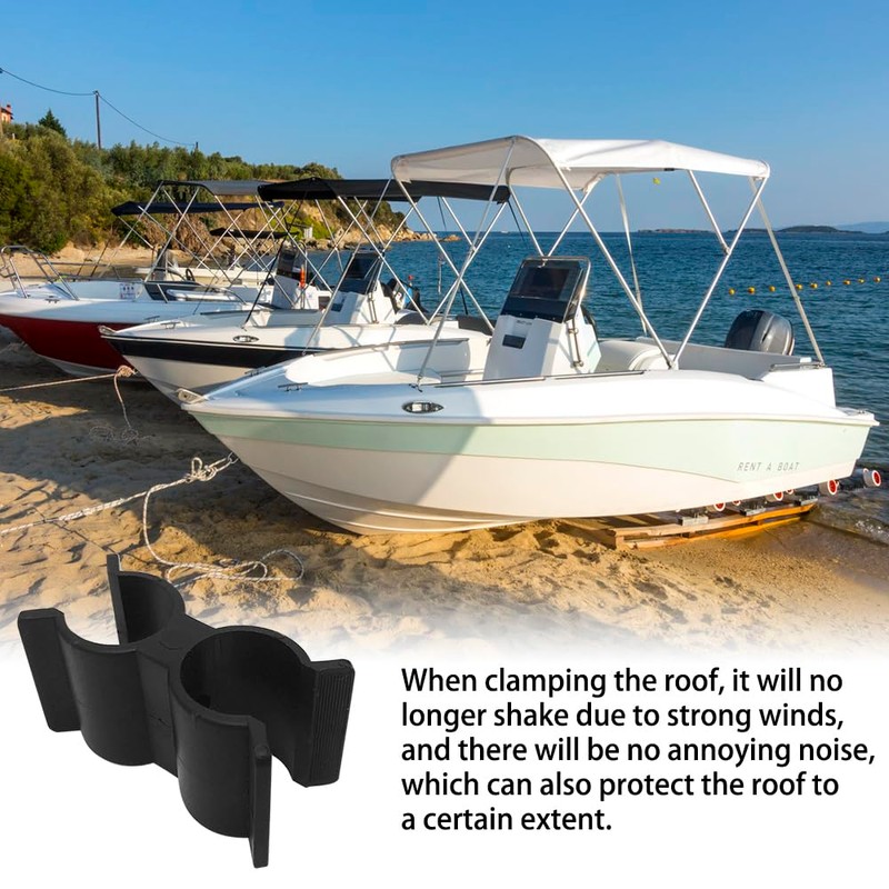 DONGKER 4PCS Boat Top Pole Clips,Nylon Boat Canopy Support Pole