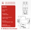 APIELE Miniature Circuit Breakers 1000V DC, 20Amp 2Pole Circuit Breaker