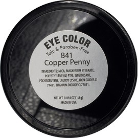 Pure Ziva Copper Penny Tan Matte Semi Shimmering Opaque Pressed Powder Single Vegan Eyeshadow; Talc, Paraben & Cruelty Free