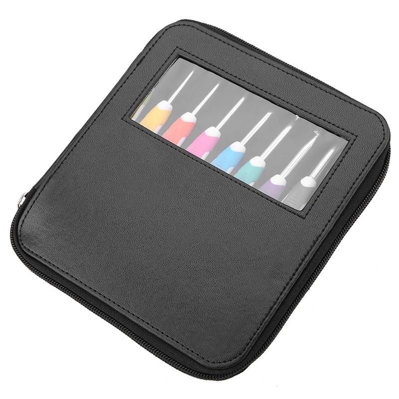 9PCS Crochet Hooks Set Knitting Smooth Needle Tools Ergonomic Plastic
