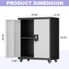 STEELIST Metal Storage Cabinet with Wheels, Steel Mobile Garage Cabinets