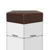 SKIR'CO Pack of 2 Fence Post Caps Square 70 x