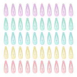 Lotsdonxia 50 Pcs Mini Hair Clips for Girls – Macaron-Coloured Metal Snap Clips for Toddlers & Babies, Non-Slip Fine Hair Grips with Storage Box (Diverse Colors)