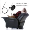 Winterworm Universal Metal Pull Recliner Handle with Cable,Recliner Replacement Parts,Release