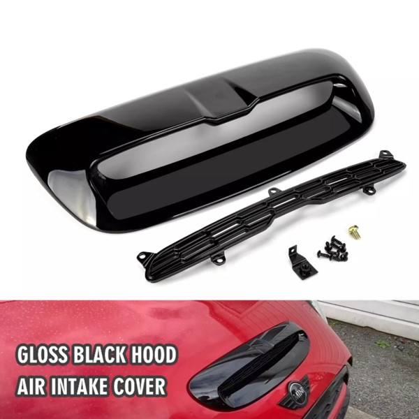 Amotopart Hood Grill Air Intake Vent Scoop For Mini Cooper