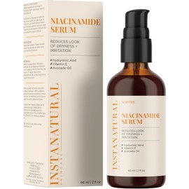 Niacinamide 5% Face Serum - Vitamin B3 Anti Aging Skin Moisturizer - Diminishes Appearance of Acne, Breakouts, Wrinkles, Fine Lines, Dark Spots, Age Spots & Hyperpigmentation - InstaNatural - 2 OZ