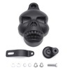 HONGK- Black Skull Horn Cover Compatible with Harley Big Twins