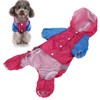 Pet Raincoat Waterproof Dog Coat Jacket with Reflective Strip Breathable