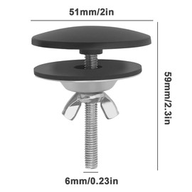 Tap Hole Cover, Hole Cover Sink, Stainless Steel Sink Cover, Kitchen Sink Hole Cover for Sink Holes (Black)