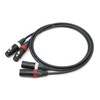 MOGAMI 2534 Red White 2 Pair XLR Microphone Cable (1.5m)