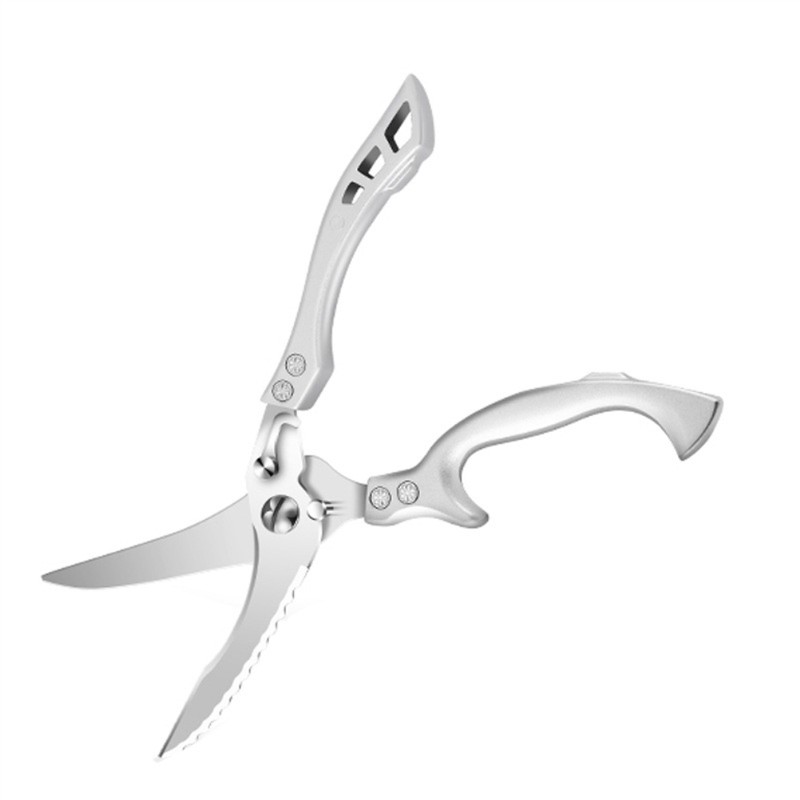 Kitchen Scissors Stainless Steel Poultry Shears Spring Loaded Household Scissors