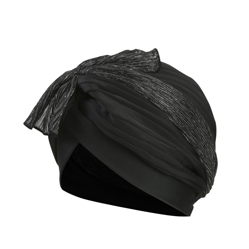 Women's Swim Cap Breathable Nylon Bowknot Bath Turban Swimming Hat