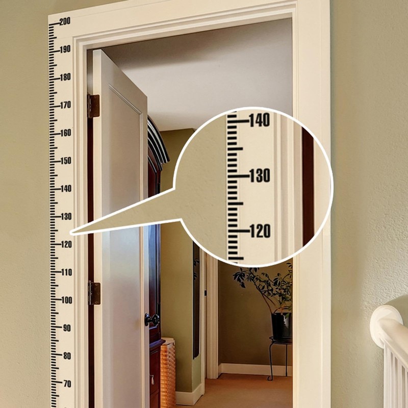 Kids Height Chart Wall Sticker | Measurement Ruler Height Decal,Portable