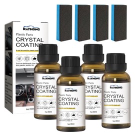 4pcs Crystal Coating, 30 ml Crystalline Coating for Car, Ultimate Paint Restorer, with Sponge. Effortlessly Removes Dust and Dirt from Surfaces for Long-Lasting Protection and Care